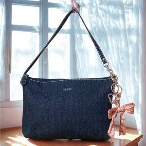 GUESS Denim Blue Shoulder Bag